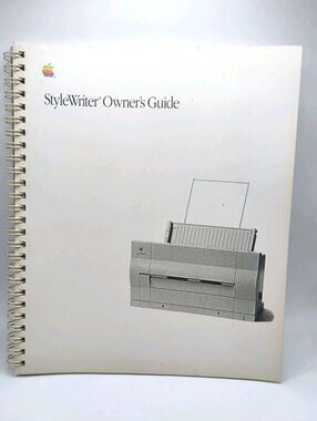 Stylewriter Owner's Guide by Apple Computer Inc 1991 Edition Spiral Bound